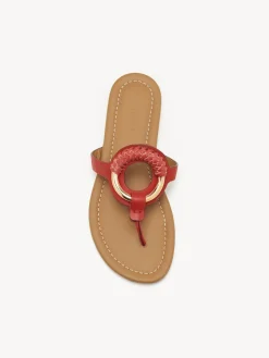 Sandales Et Espadrilles-Chloé Mules Hana Red 301