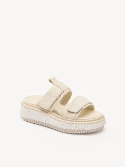 Tenues De Plage-Chloé Mules Lilli Blanc