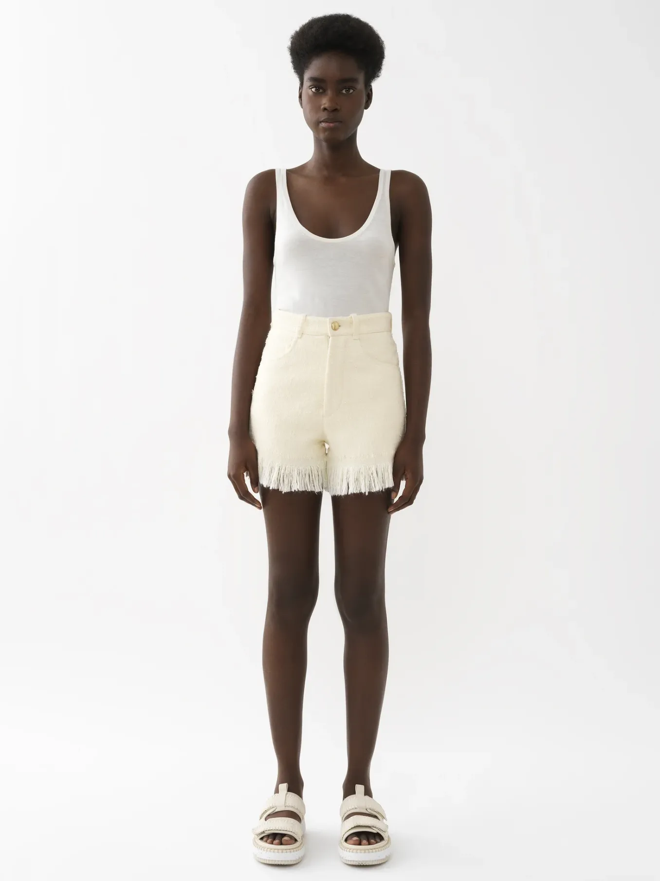 Tenues De Plage-Chloé Mules Lilli Blanc