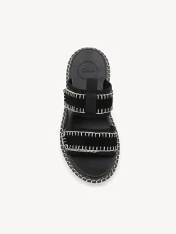 Tenues De Plage-Chloé Mules Lilli Noir