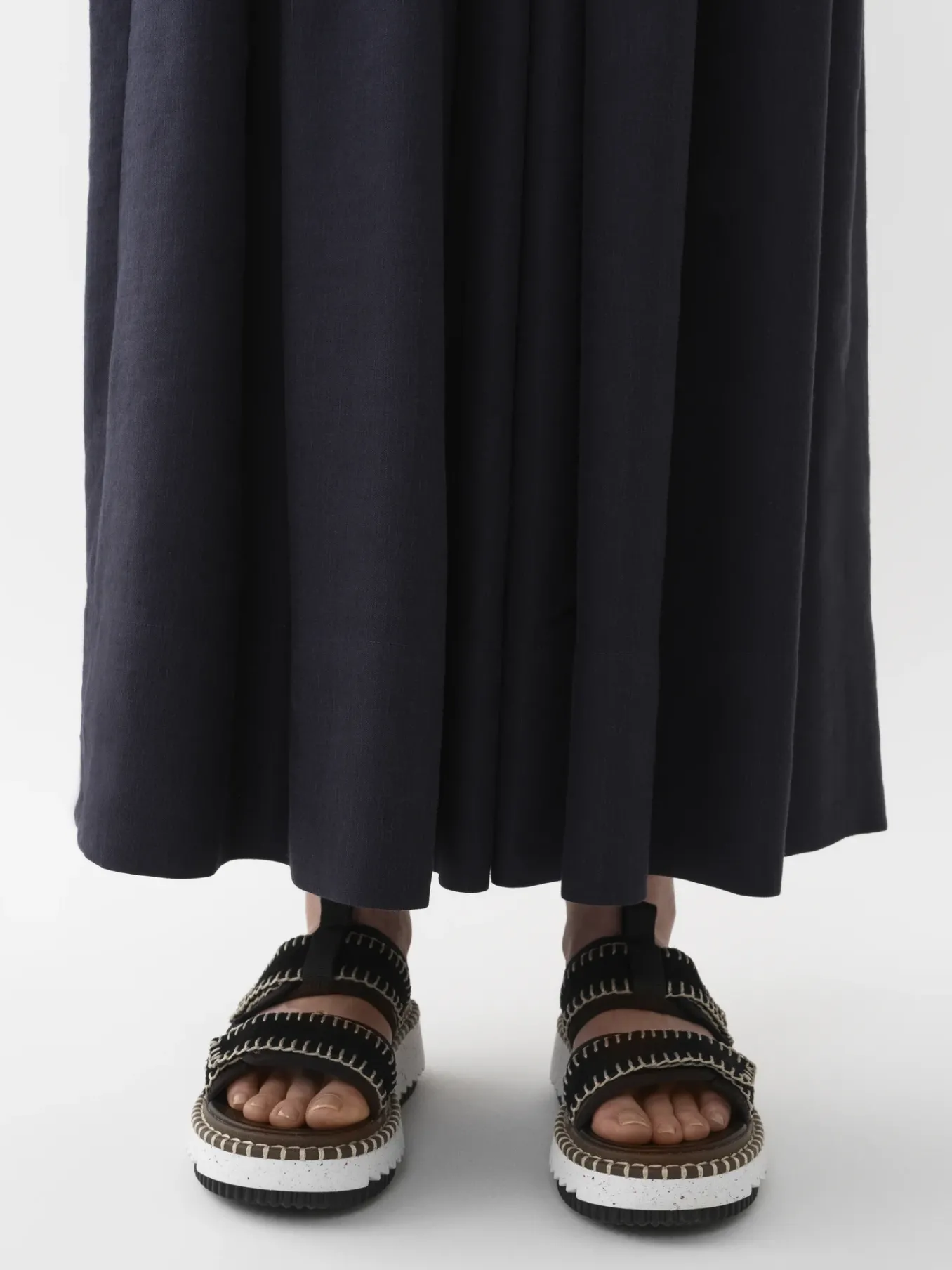 Tenues De Plage-Chloé Mules Lilli Noir