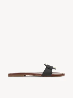 Sandales Et Espadrilles-Chloé Mules Plates Chany Noir