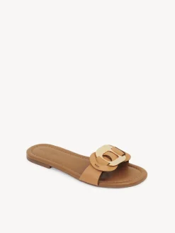 Sandales Et Espadrilles-Chloé Mules Plates Chany Cuoio