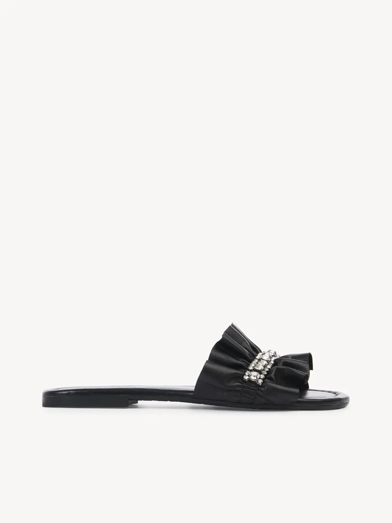 Sandales Et Espadrilles-Chloé Mules Plates Mollie Noir