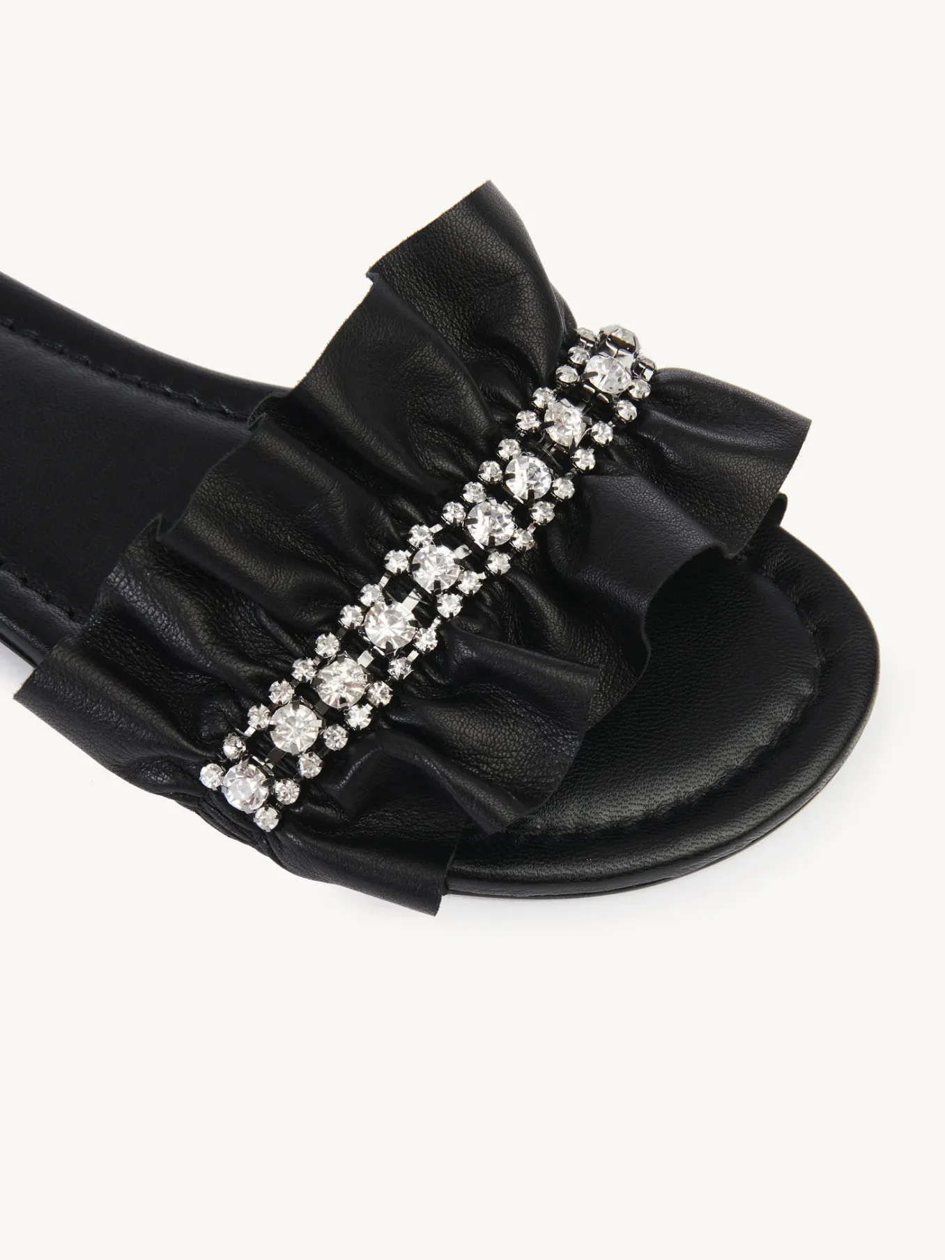 Sandales Et Espadrilles-Chloé Mules Plates Mollie Noir
