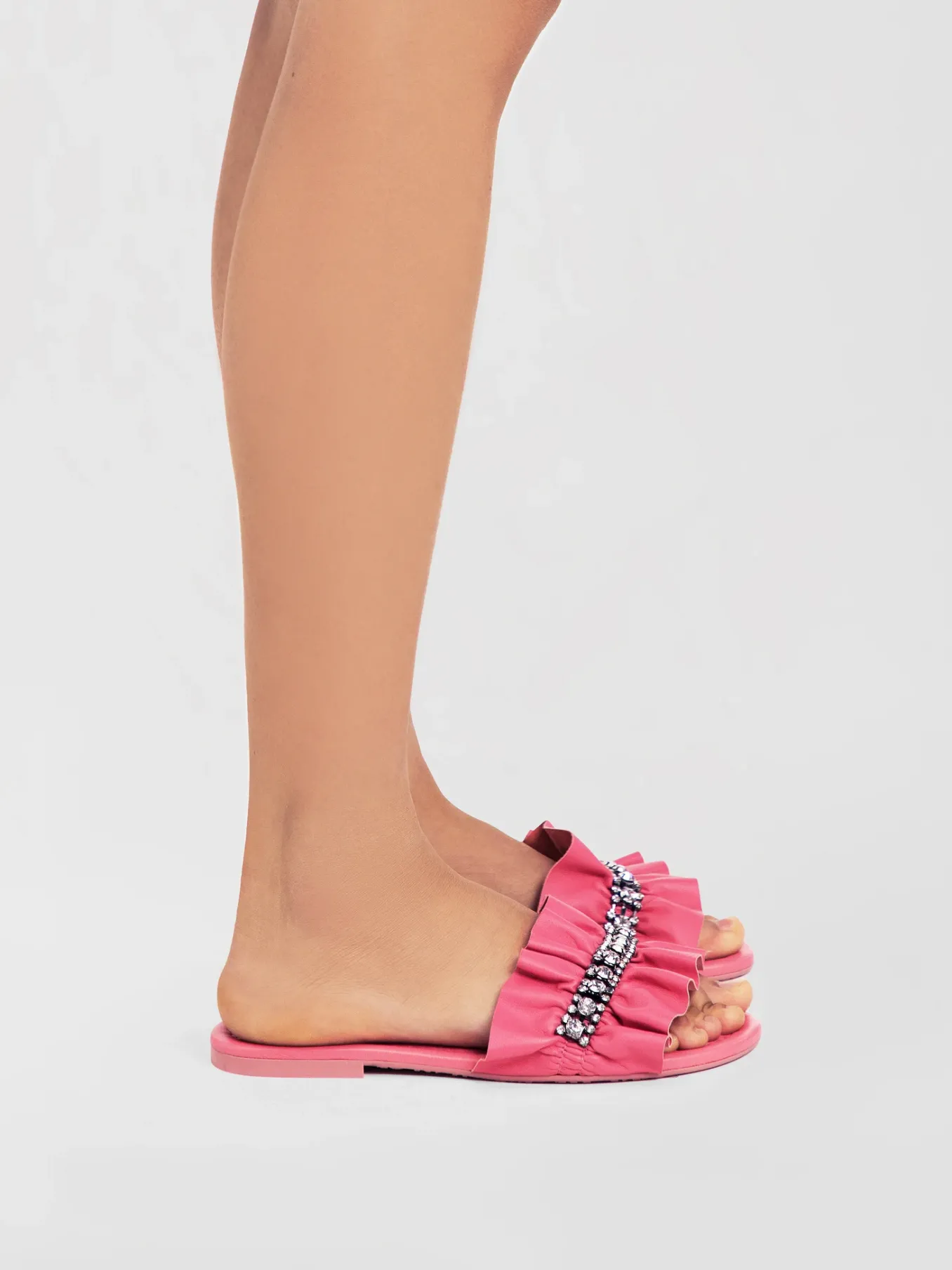 Sandales Et Espadrilles-Chloé Mules Plates Mollie Cipria 320