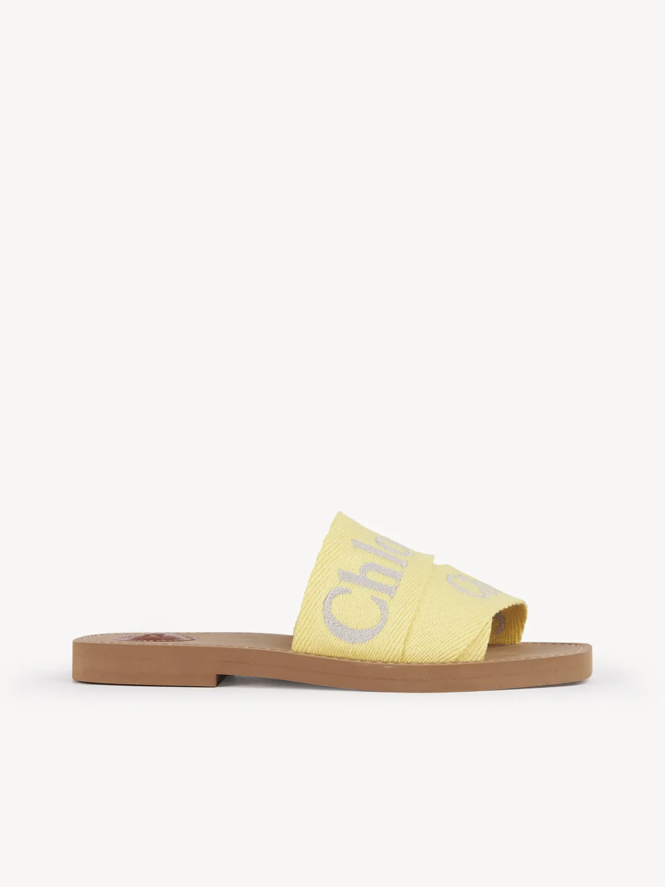 Tenues De Plage-Chloé Mules Plates Woody Yellow - Beige 1