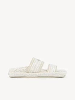 Tenues De Plage-Chloé Mules Rori Eggshell