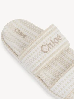 Tenues De Plage-Chloé Mules Rori Eggshell
