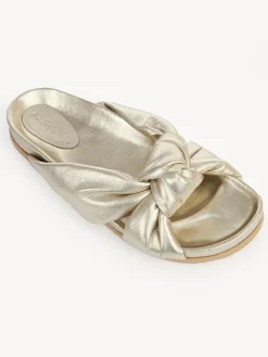 Sandales Et Espadrilles-Chloé Mules Spencer Pale Gold