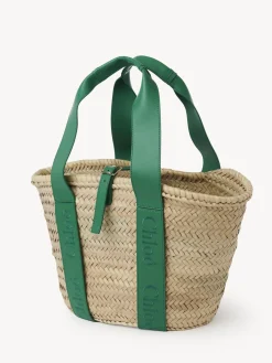 Sacs Cabas-Chloé Panier Chloe Sense Pop Green