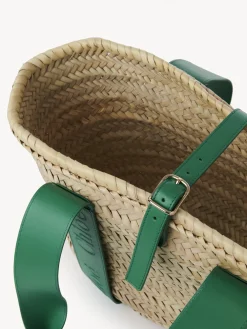 Sacs Cabas-Chloé Panier Chloe Sense Pop Green