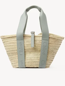 Sacs Cabas-Chloé Panier Chloe Sense Bay Green