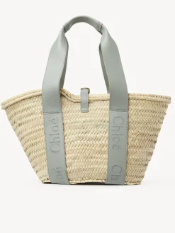 Sacs Cabas-Chloé Panier Chloe Sense Bay Green