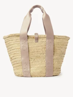 Sacs Cabas-Chloé Panier Chloe Sense Nomad Beige