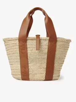 Sacs Cabas-Chloé Panier Chloe Sense Caramel