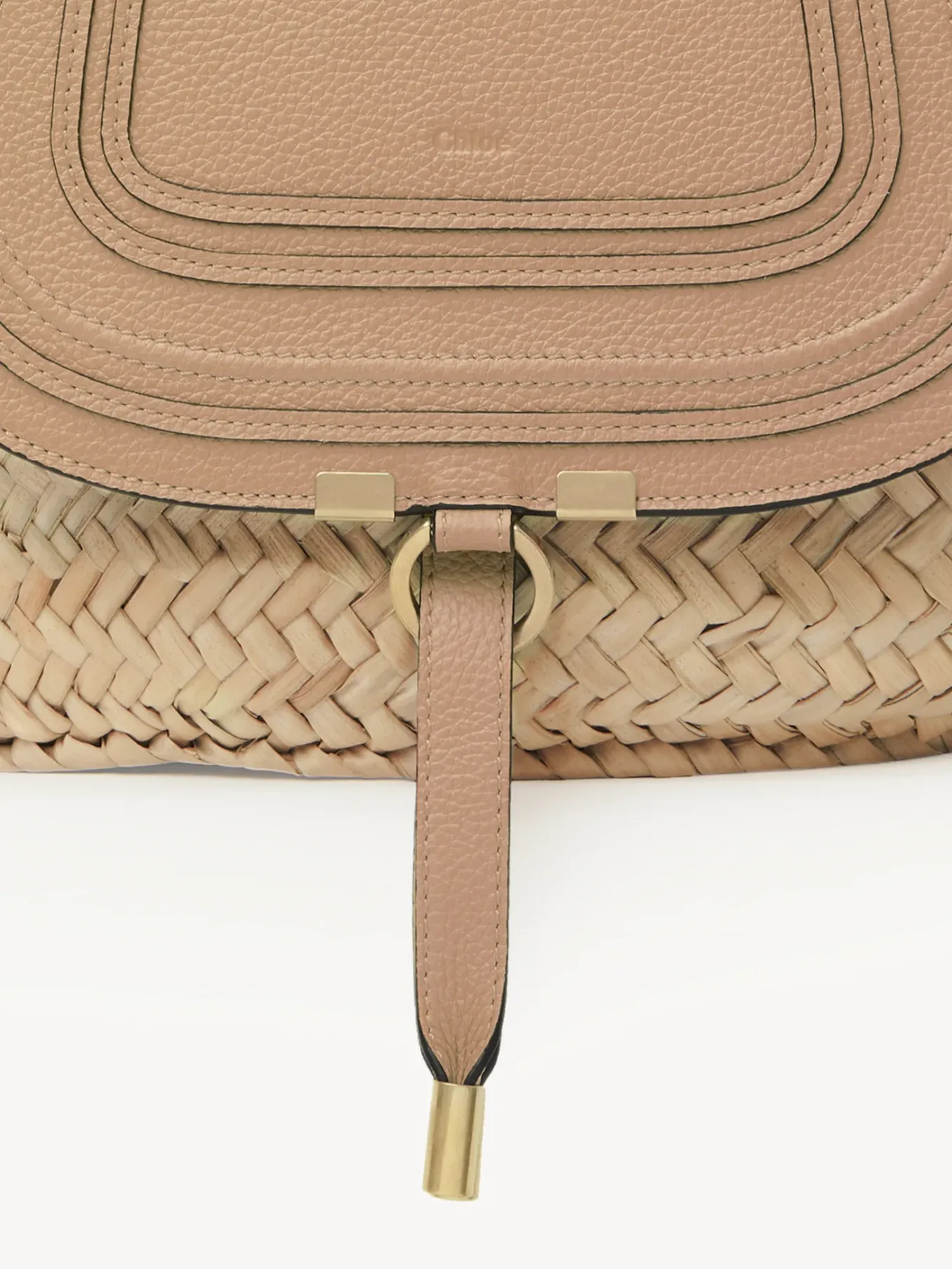 Sacs Cabas-Chloé Panier Marcie Light Tan