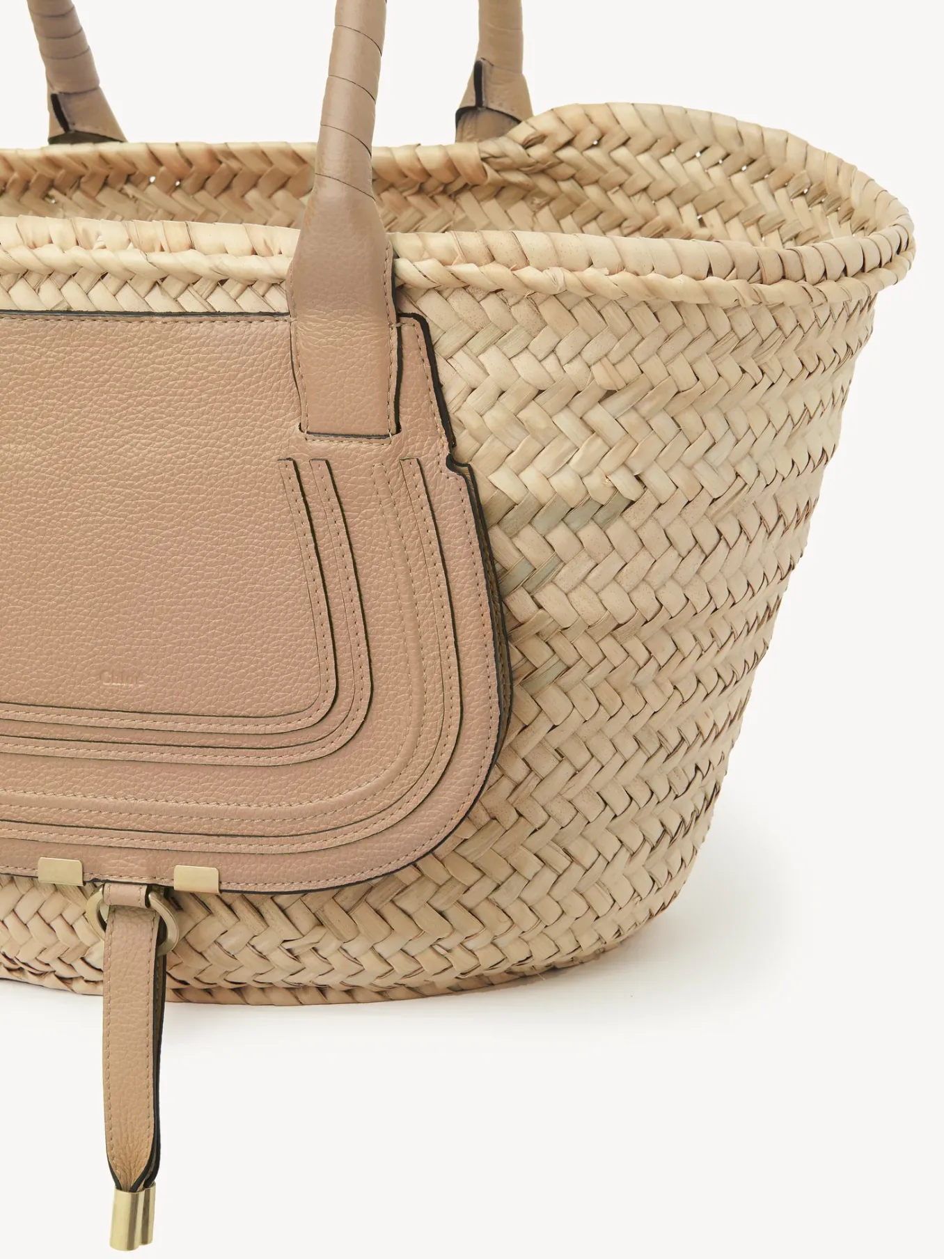 Sacs Cabas-Chloé Panier Marcie Light Tan