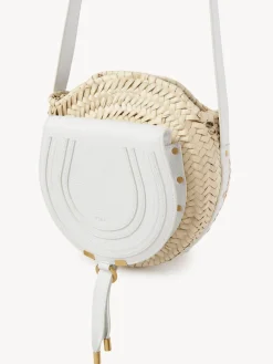 Sacs À Bandoulière-Chloé Panier Rond Porte Épaule Marcie Blanc