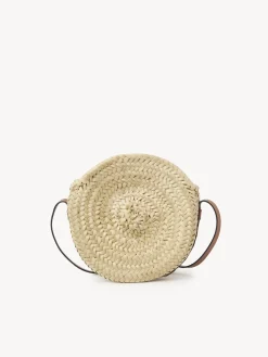 Sacs À Bandoulière-Chloé Panier Rond Porte Épaule Marcie Tan
