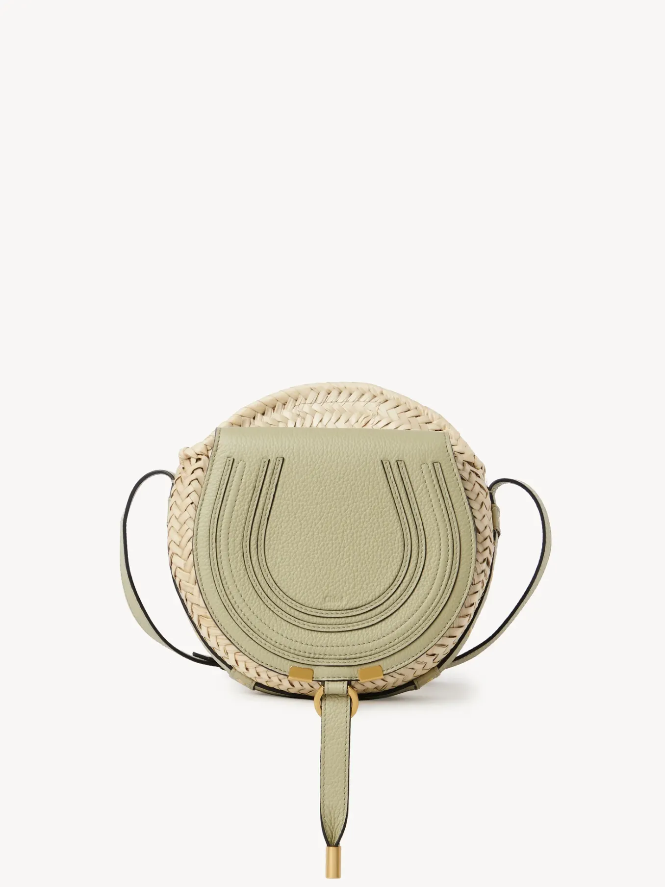 Sacs À Bandoulière-Chloé Panier Rond Porte Épaule Marcie Faded Green