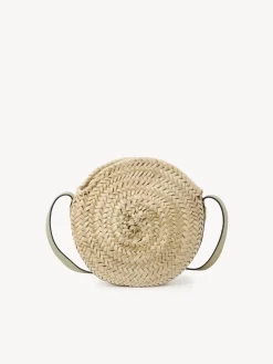 Sacs À Bandoulière-Chloé Panier Rond Porte Épaule Marcie Faded Green