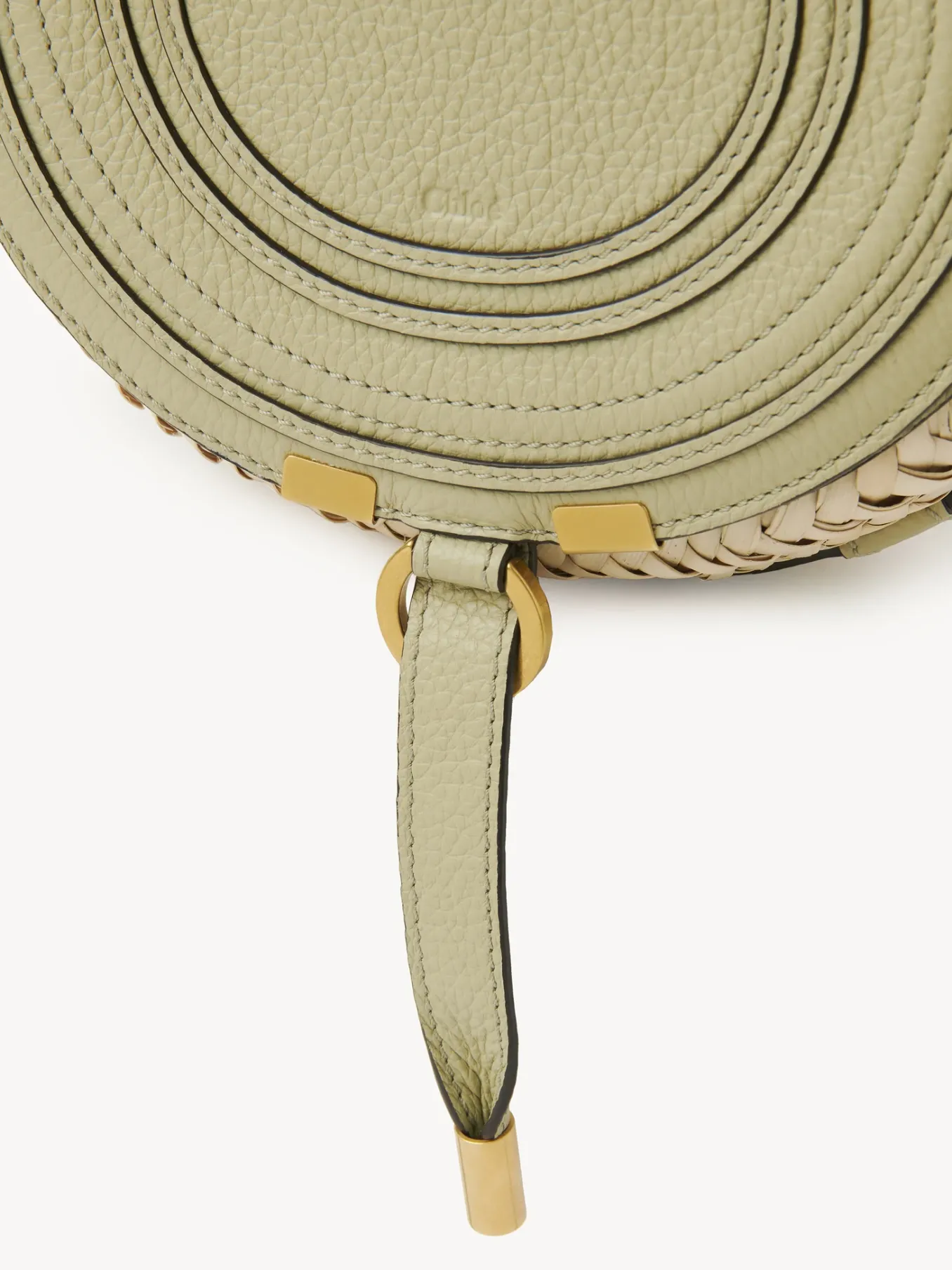 Sacs À Bandoulière-Chloé Panier Rond Porte Épaule Marcie Faded Green