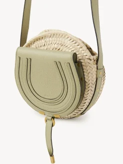 Sacs À Bandoulière-Chloé Panier Rond Porte Épaule Marcie Faded Green