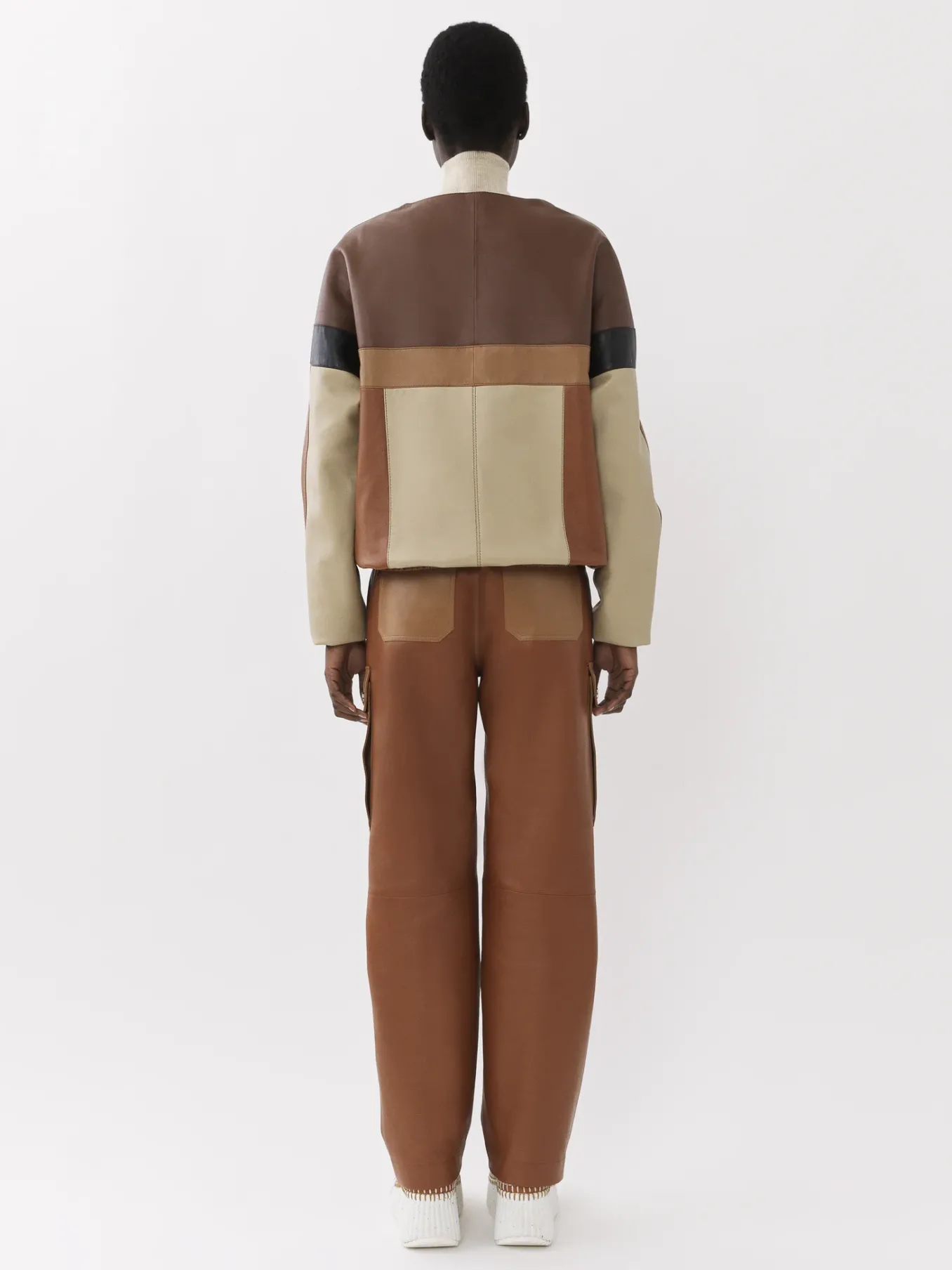 Pantalons Et Shorts-Chloé Pantalon Cargo Fusele Multicolor Brown 1