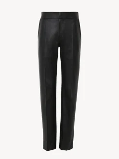 Pantalons Et Shorts-Chloé Pantalon Cigarette Noir