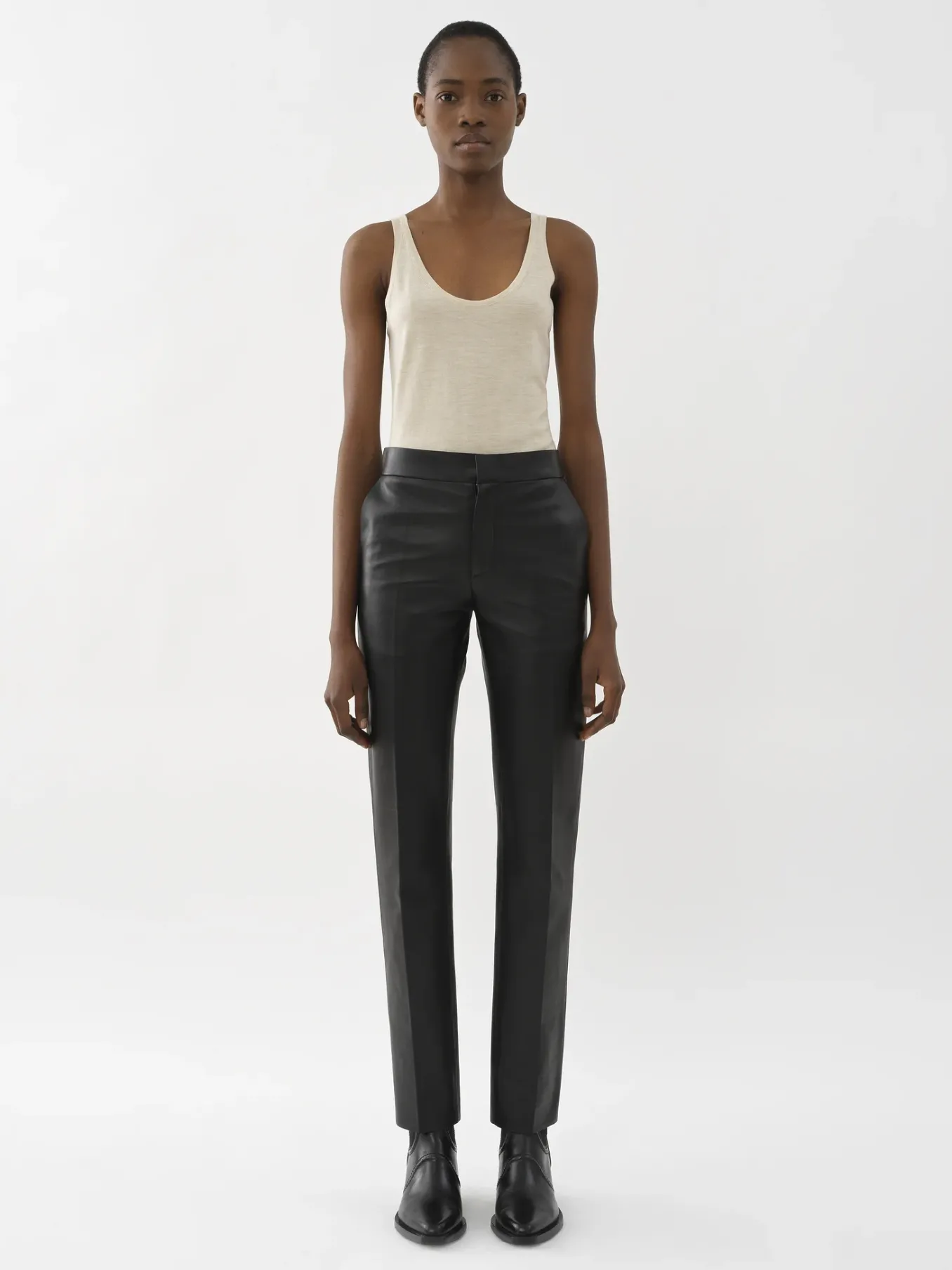 Pantalons Et Shorts-Chloé Pantalon Cigarette Noir