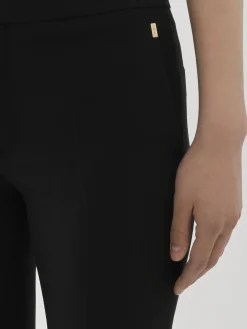 Pantalons Et Shorts-Chloé Pantalon Cigarette Court Noir