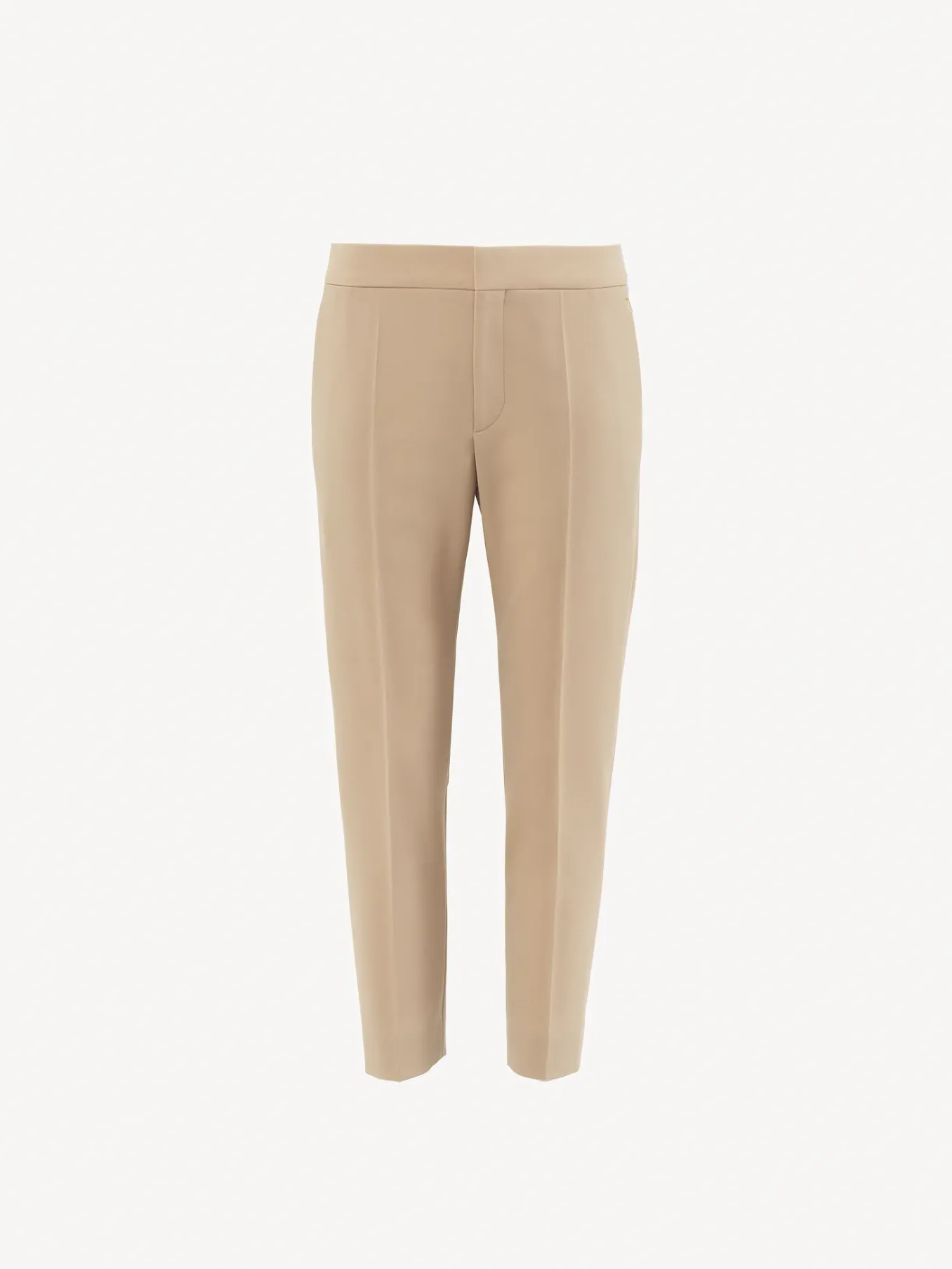 Pantalons Et Shorts-Chloé Pantalon Cigarette Court Soft Tan