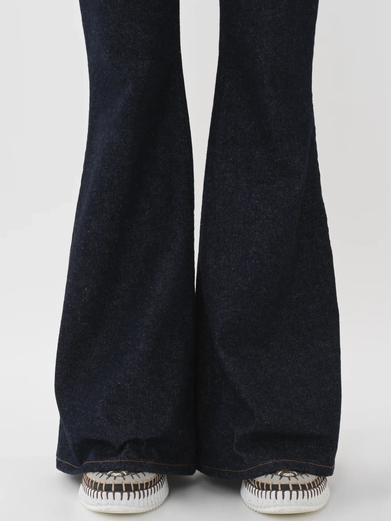 Pantalons Et Shorts-Chloé Pantalon Cloche « Merapi » Iconic Navy