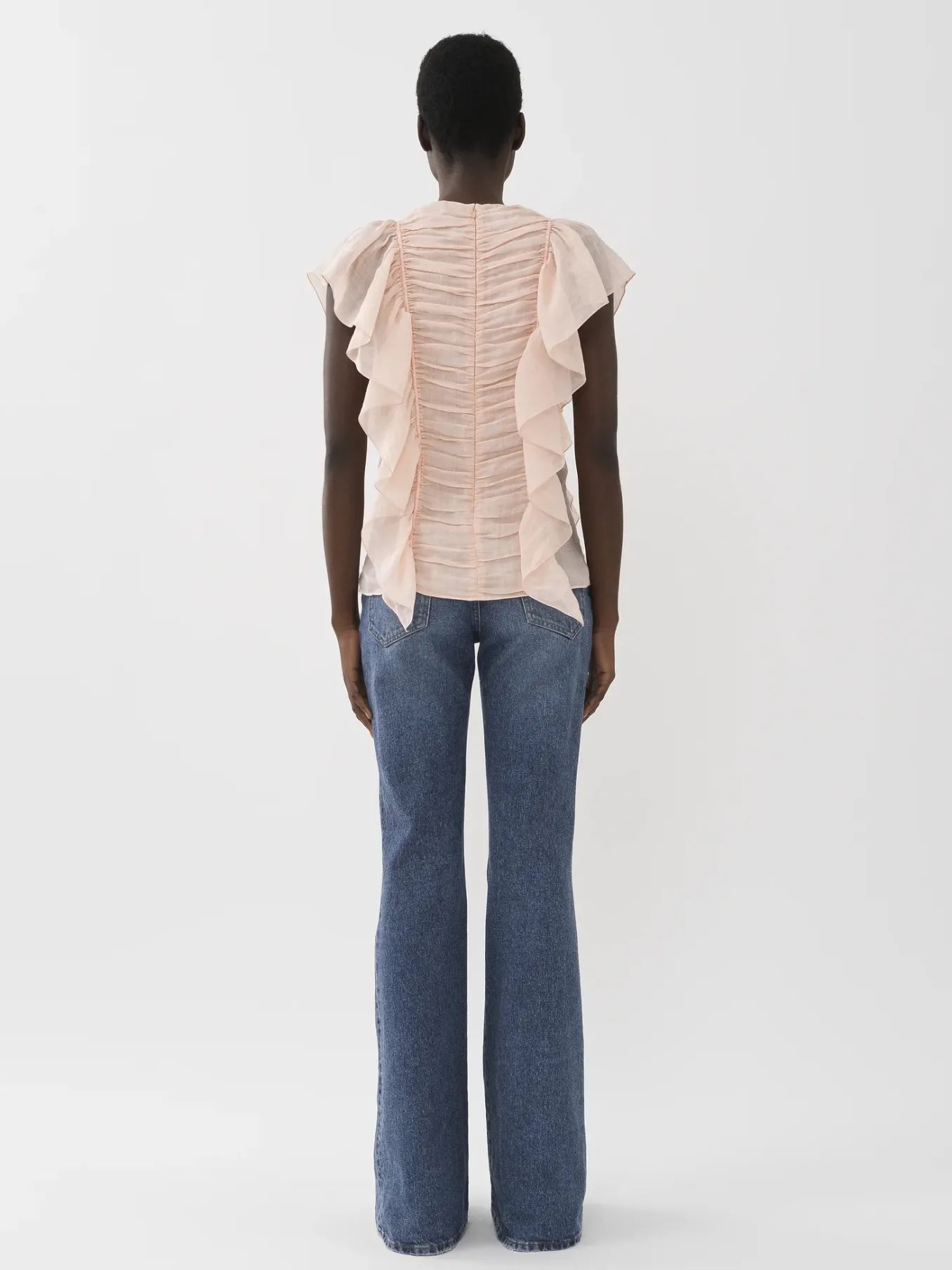 Pantalons Et Shorts-Chloé Pantalon Cloche « Merapi » Dusky Blue