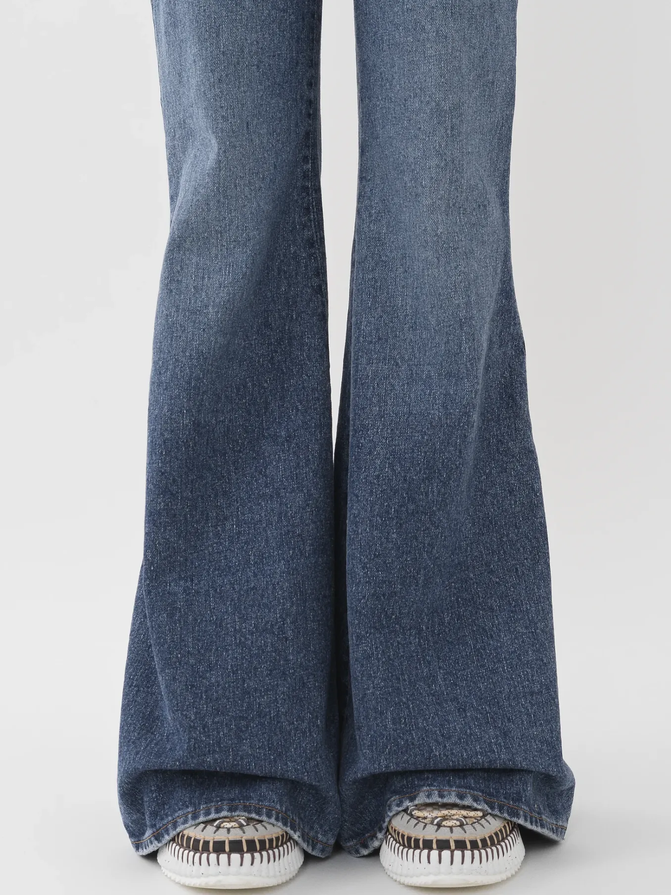 Pantalons Et Shorts-Chloé Pantalon Cloche « Merapi » Dusky Blue