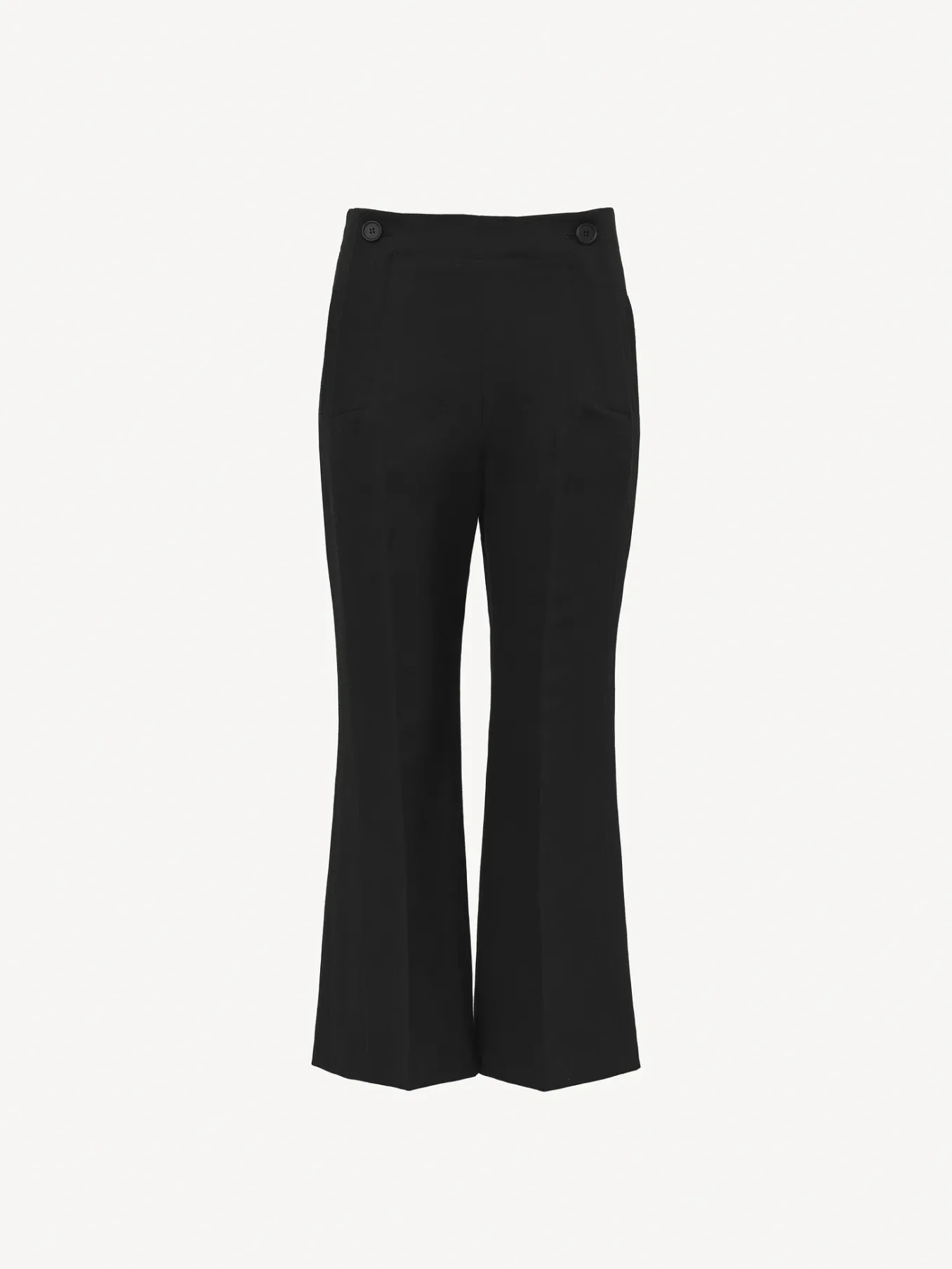 Pantalons Et Shorts-Chloé Pantalon Court A Pont Noir