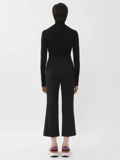 Pantalons Et Shorts-Chloé Pantalon Court A Pont Noir