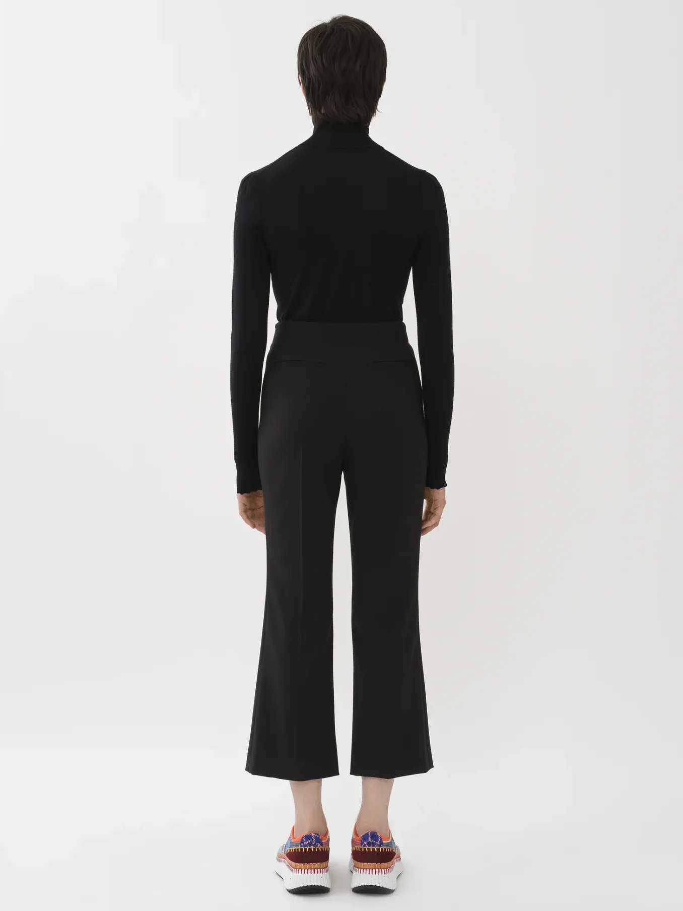 Pantalons Et Shorts-Chloé Pantalon Court A Pont Noir