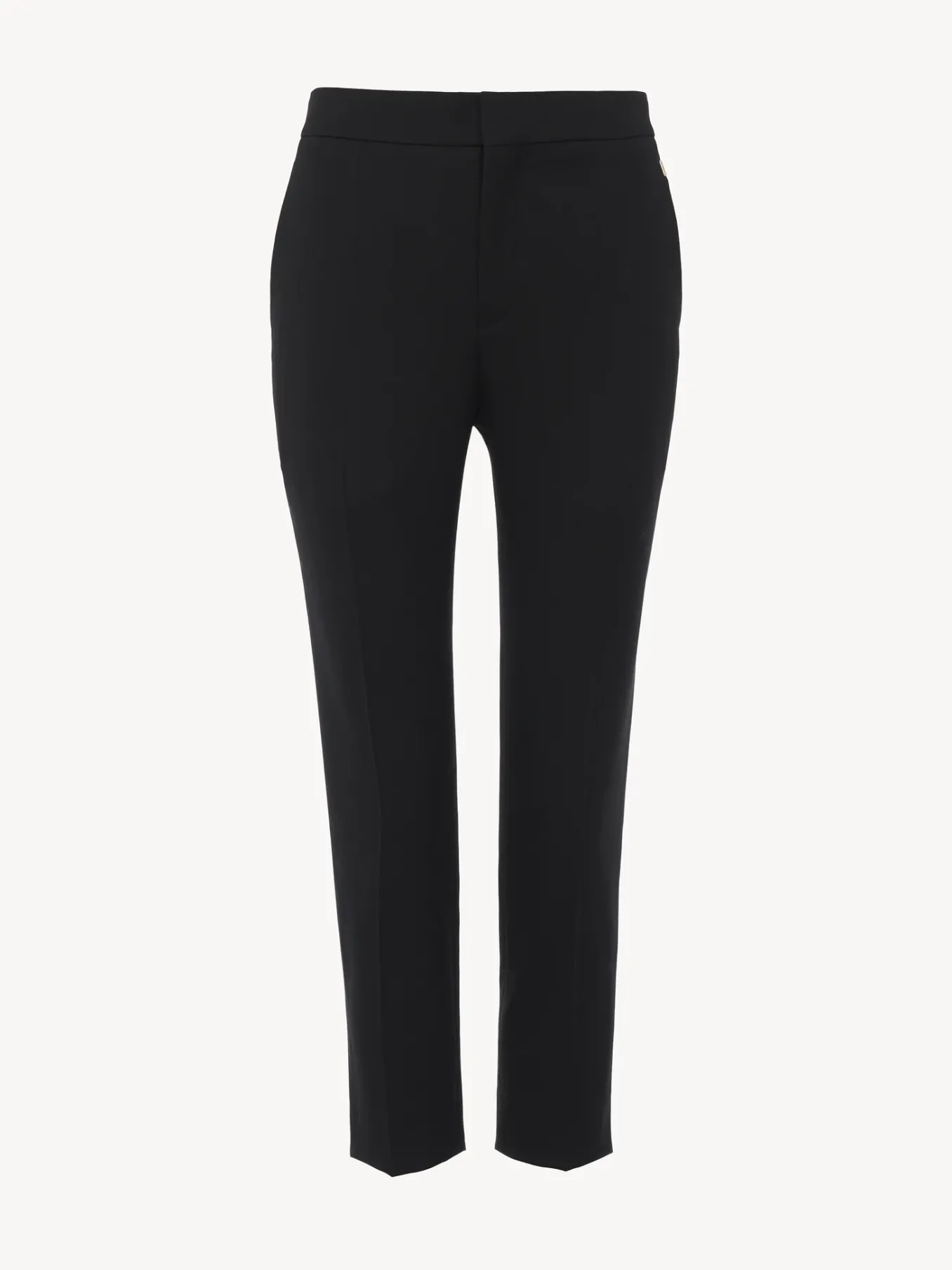 Pantalons Et Shorts-Chloé Pantalon Court Cigarette Noir