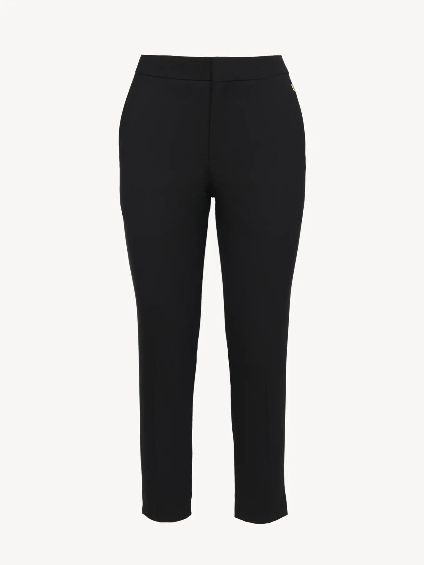 Pantalons Et Shorts-Chloé Pantalon Court Cigarette Noir