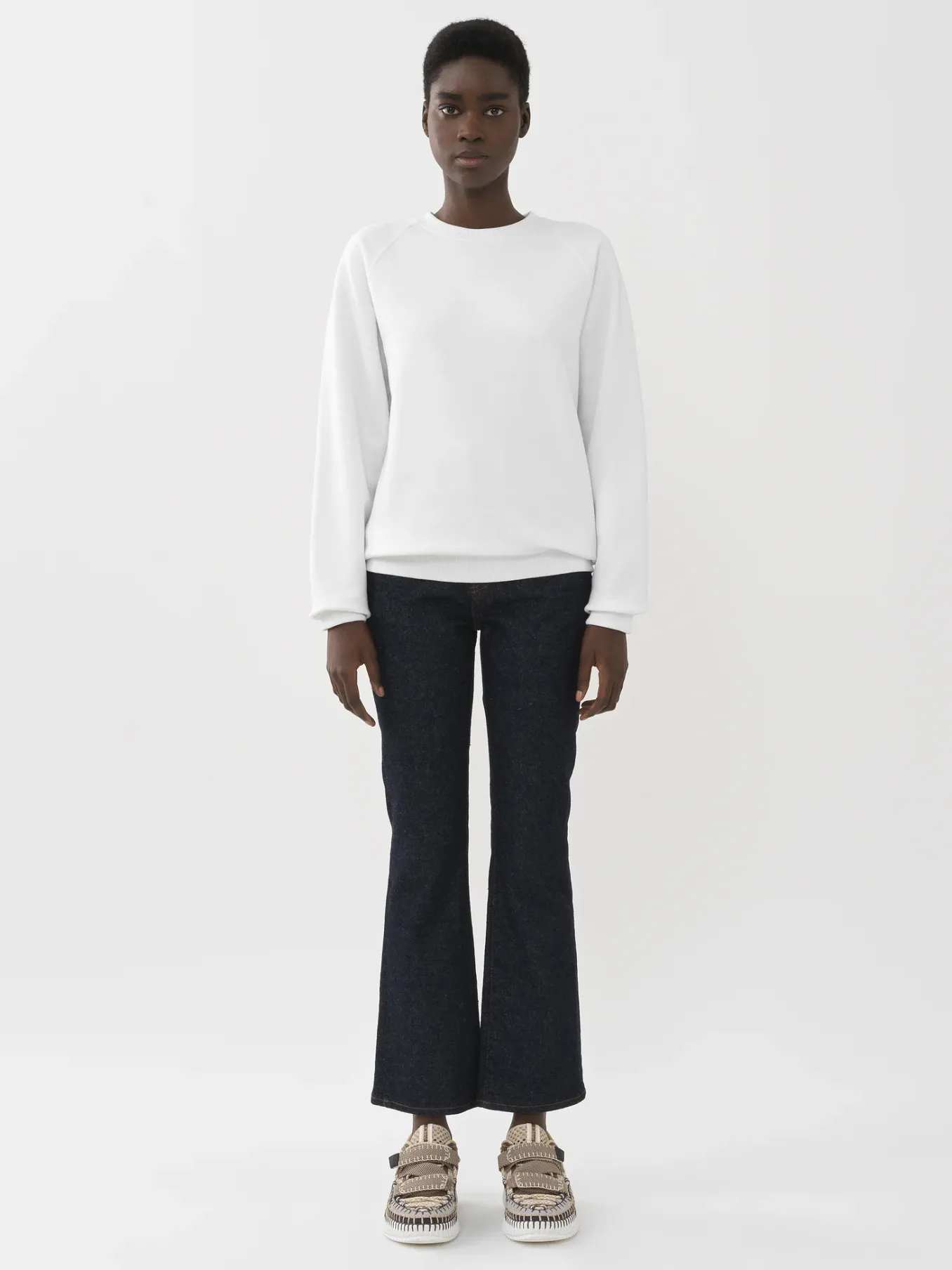 Pantalons Et Shorts-Chloé Pantalon Court Evase « Pacaya » Iconic Navy