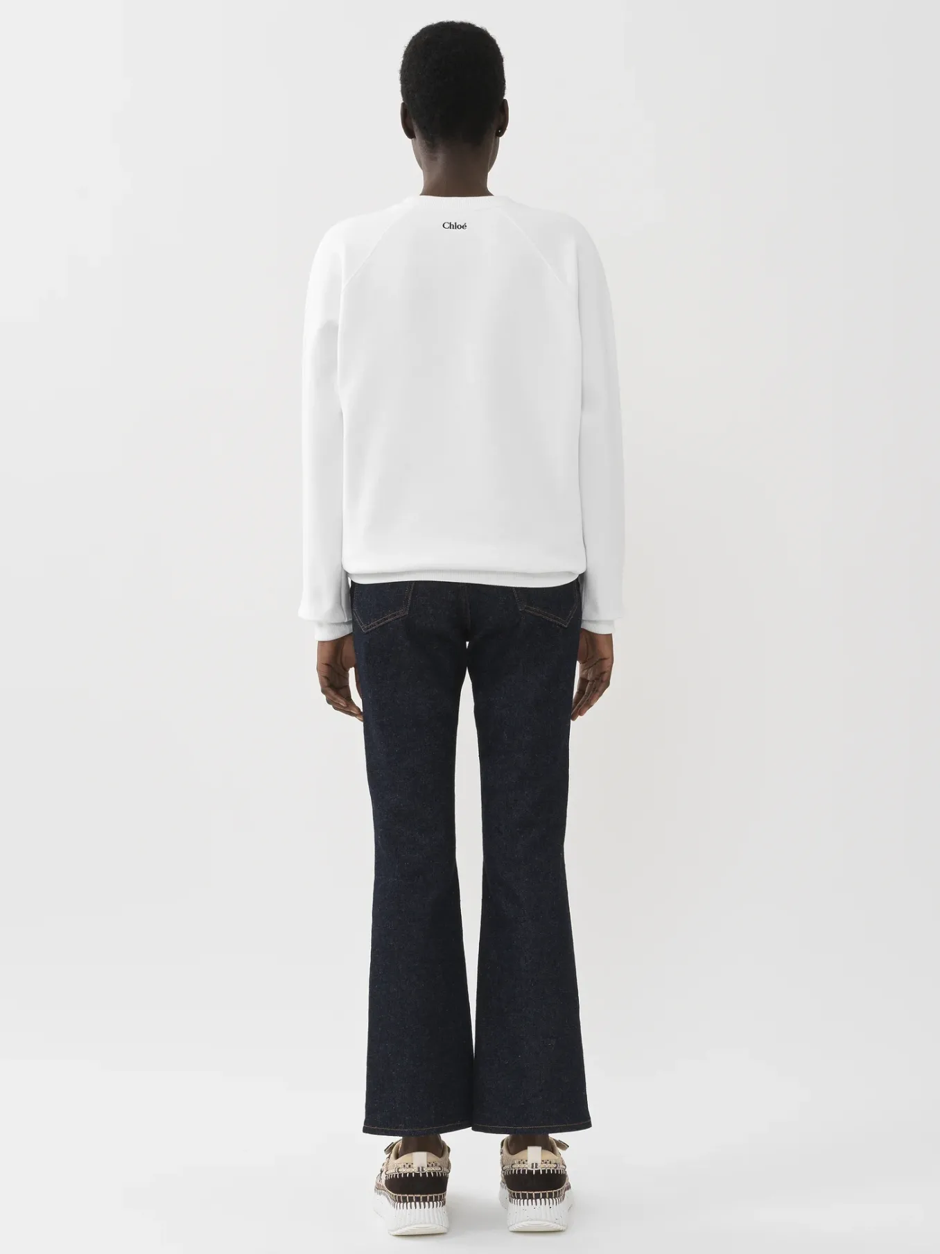 Pantalons Et Shorts-Chloé Pantalon Court Evase « Pacaya » Iconic Navy