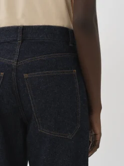 Pantalons Et Shorts-Chloé Pantalon Court Large « Stromboli » Iconic Navy