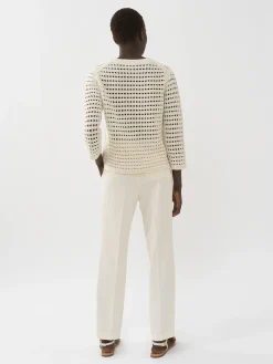 Vêtements-Chloé Pantalon Court Skinny Light Ivory