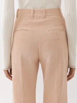 Pantalons Et Shorts-Chloé Pantalon De Costume Evase Misty Pink