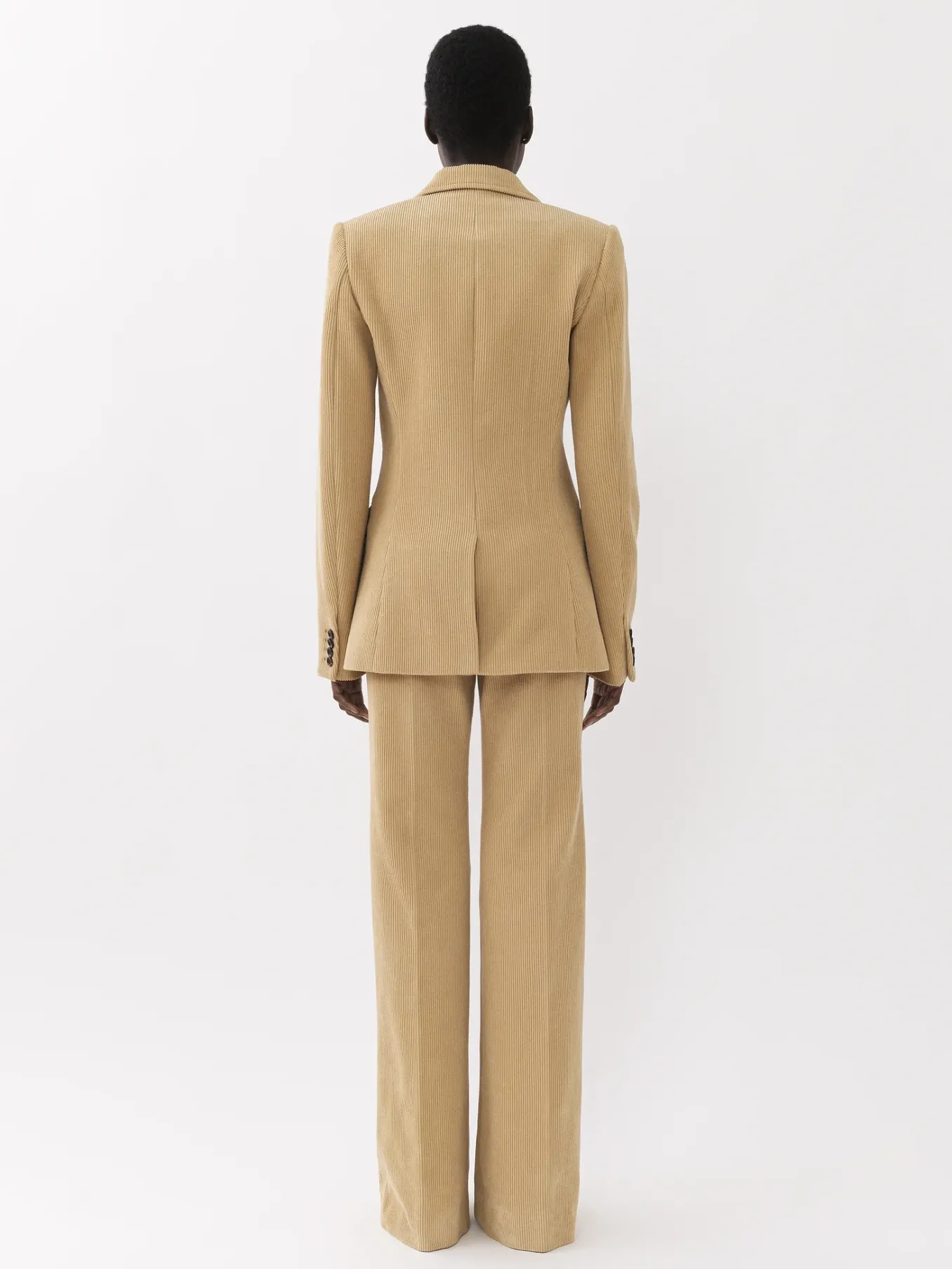 Pantalons Et Shorts-Chloé Pantalon De Costume Evase Pearl Beige