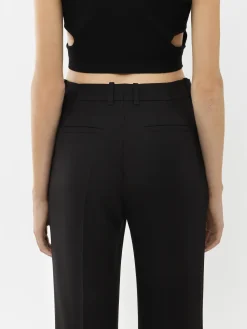 Pantalons Et Shorts-Chloé Pantalon De Costume Evase Noir