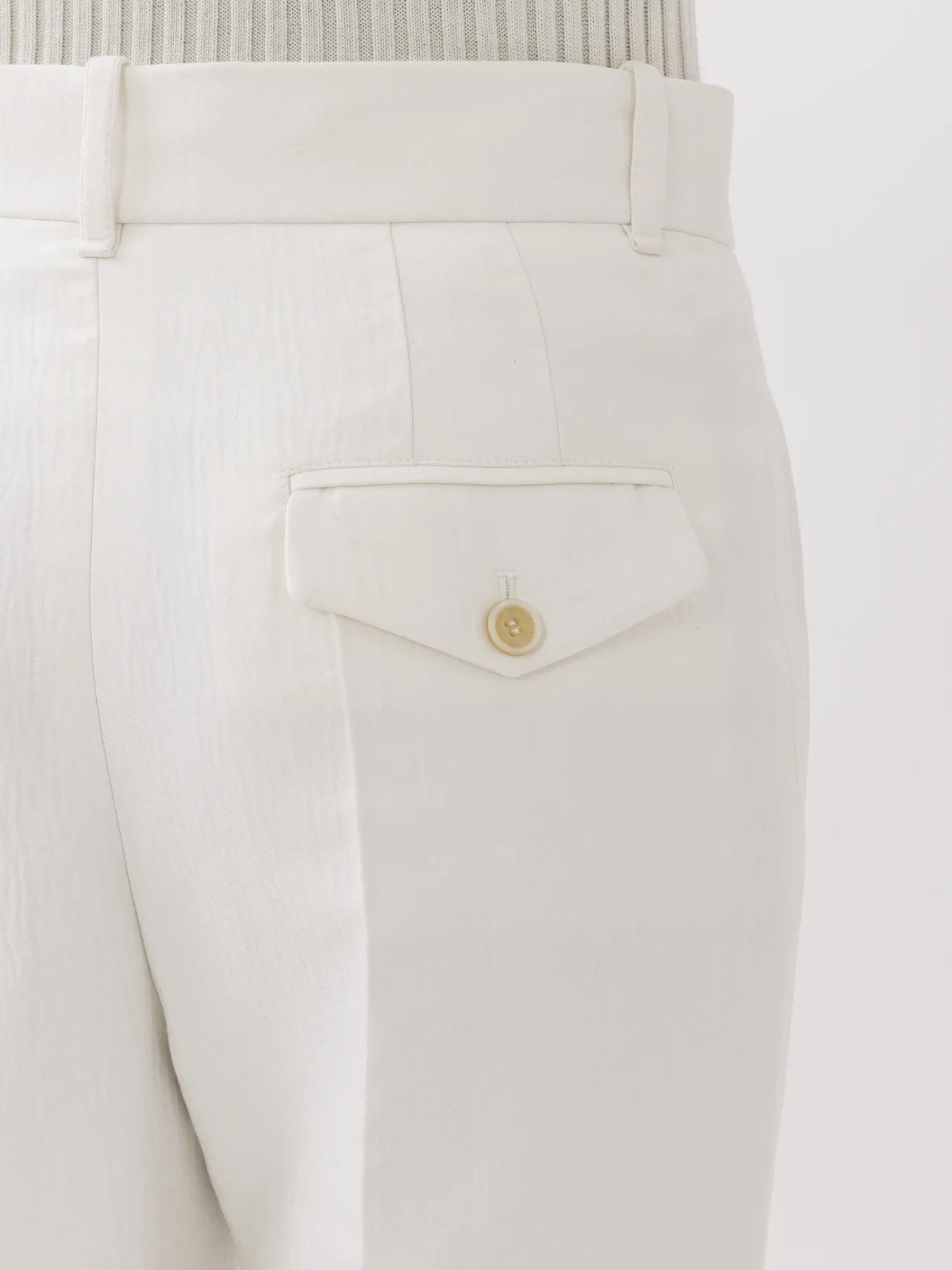Pantalons Et Shorts-Chloé Pantalon De Costume Evase Buttercream