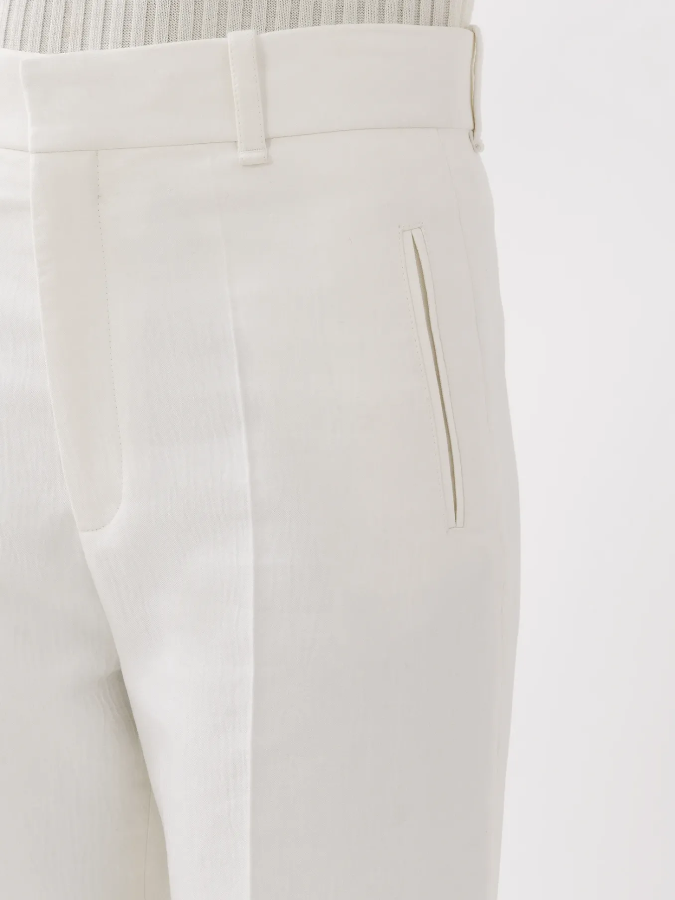 Pantalons Et Shorts-Chloé Pantalon De Costume Evase Buttercream